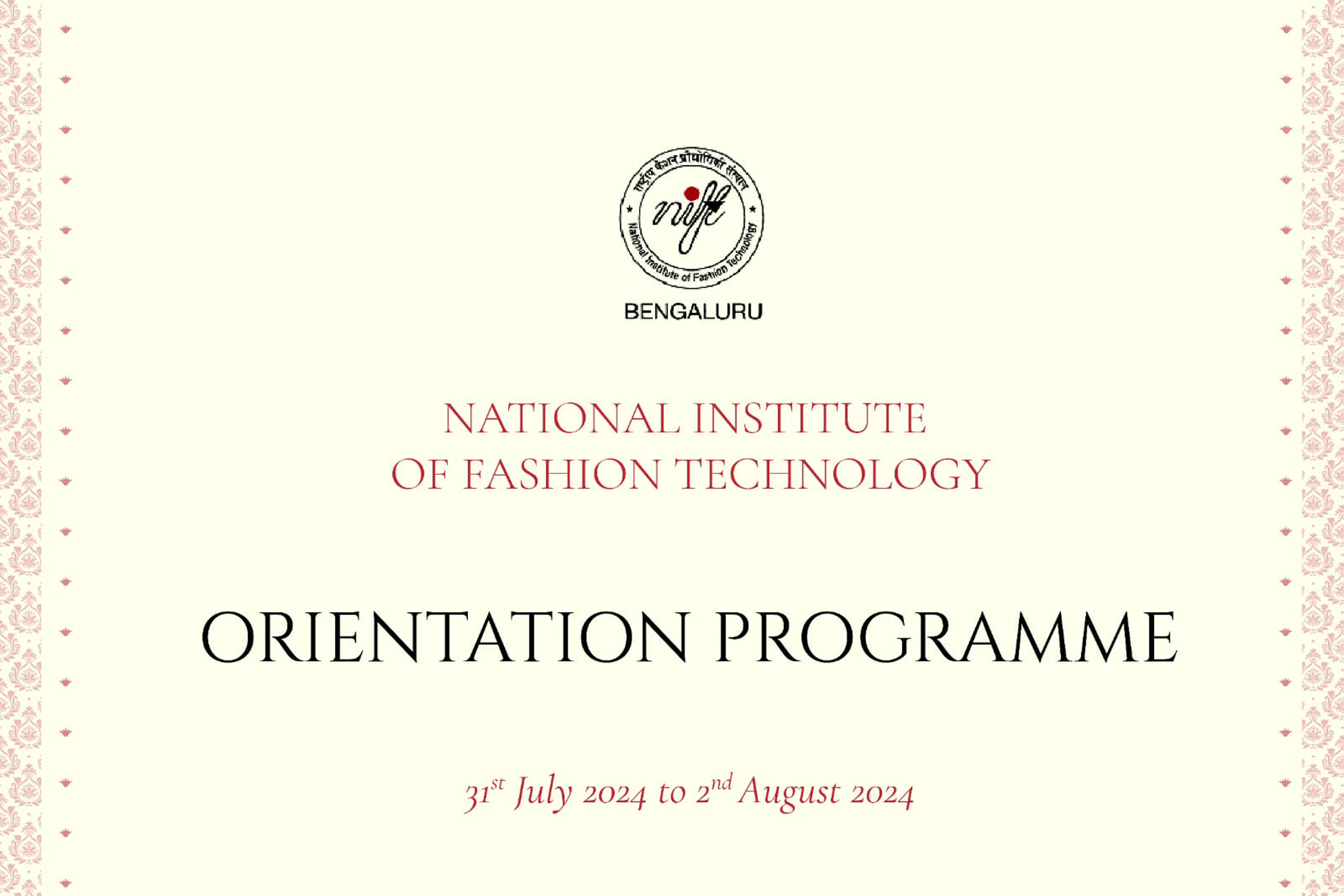 Orientation Programme 2024