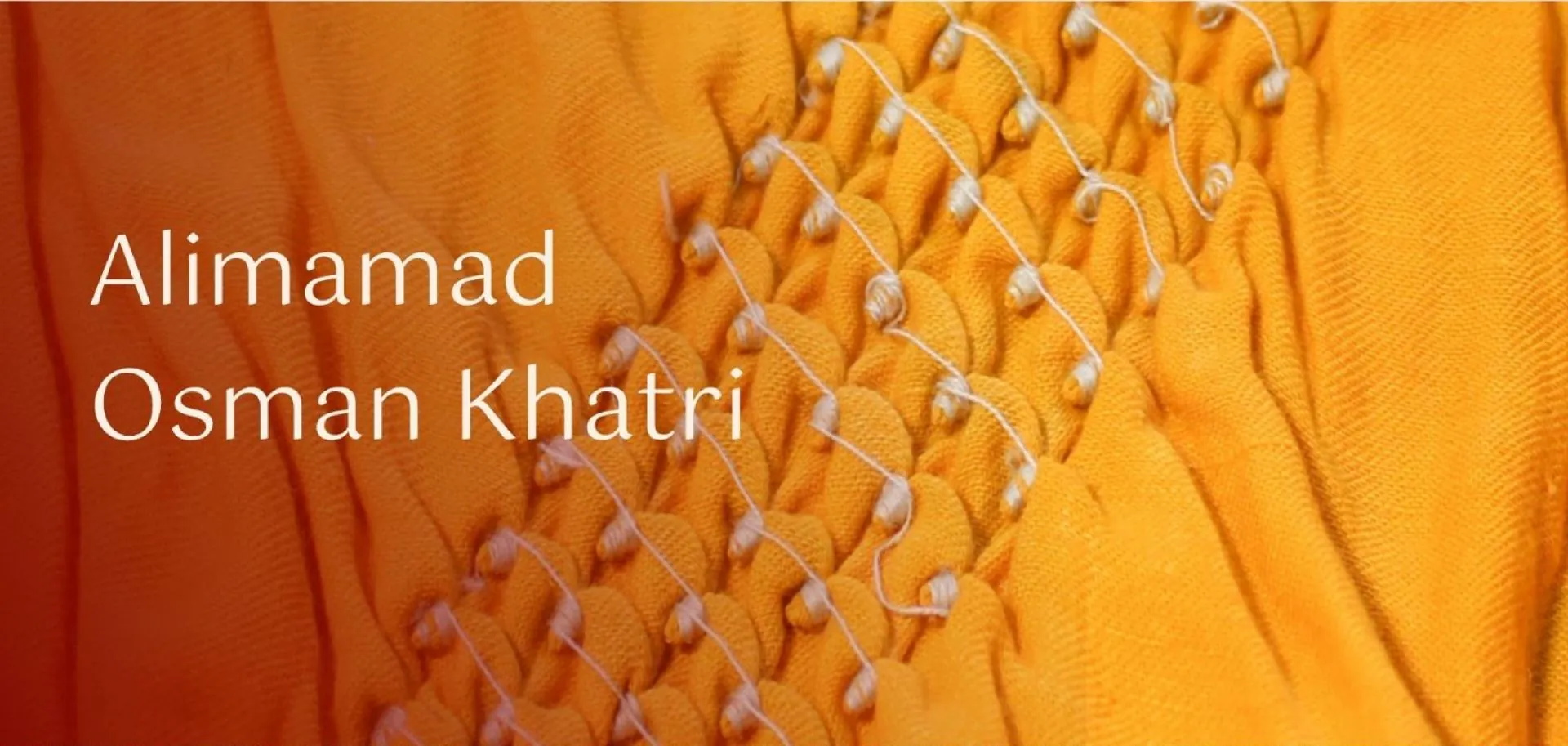 Alimamad Osman Khatri – craft close-up