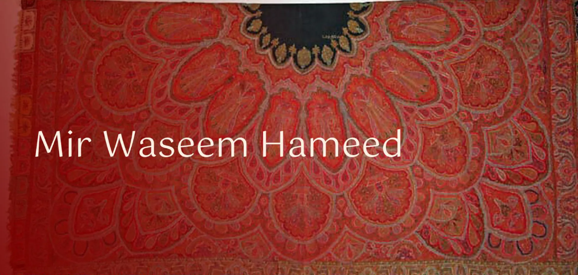Mir Waseem Hameed – craft close-up
