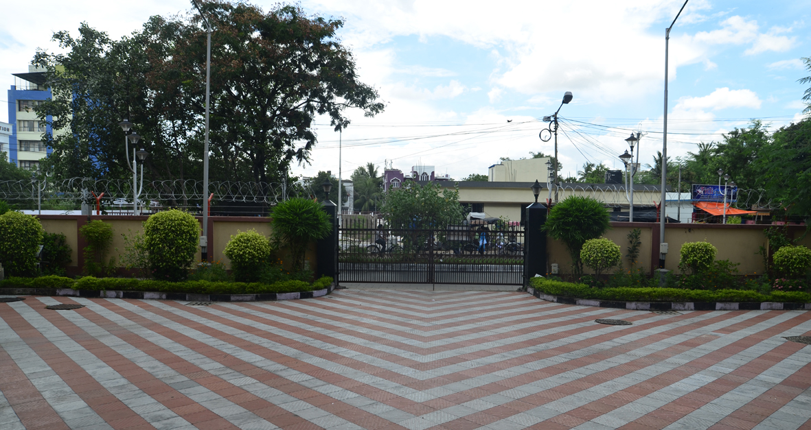 Girl's Hostel Main Entrance front view