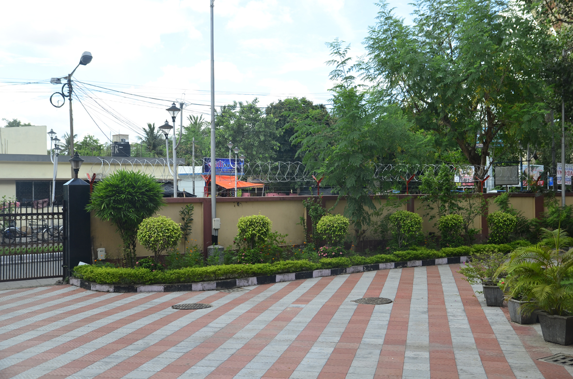 Girl's Hostel Main Entrance Side view