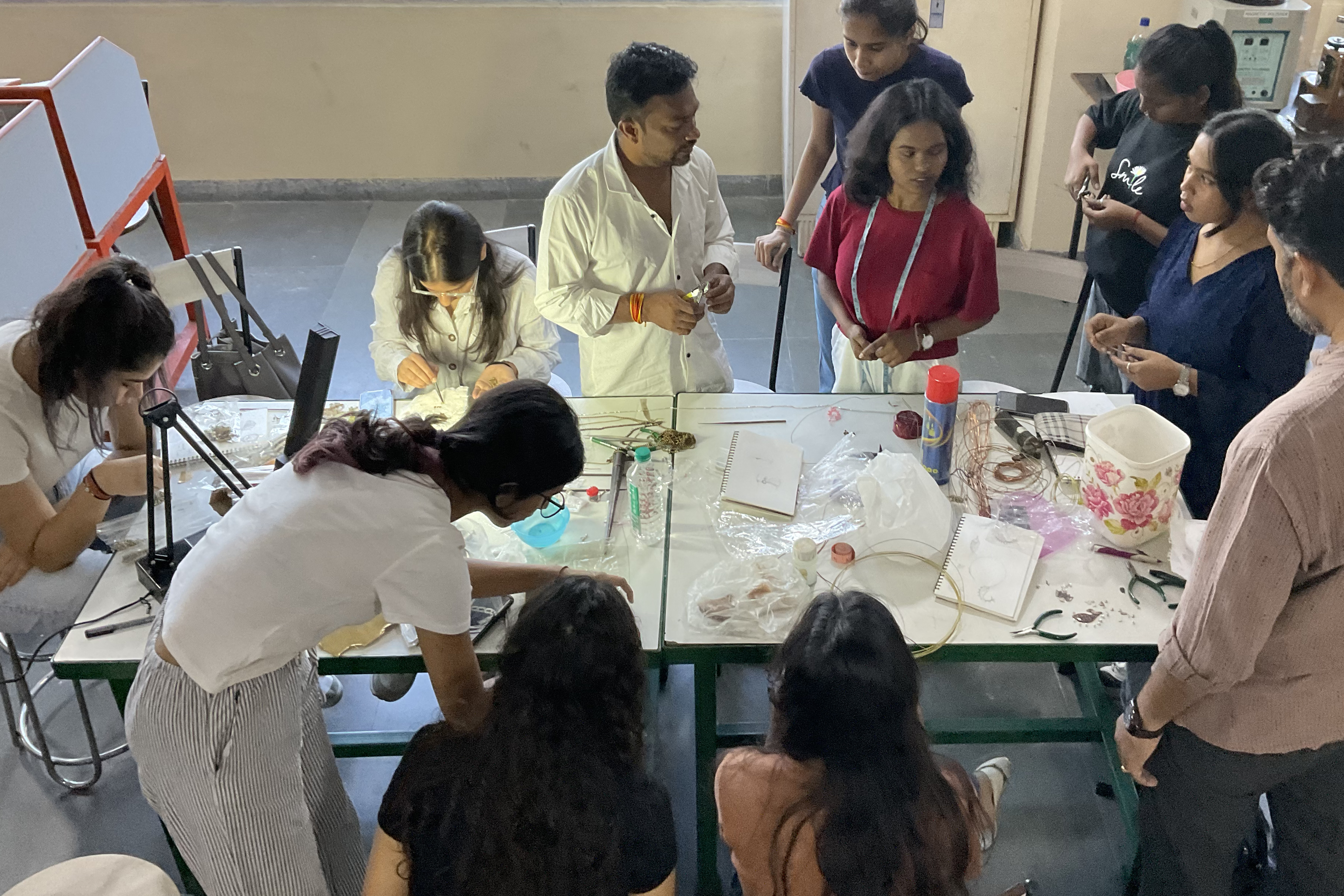 Student Engagement with Craft Cluster - Hupari Sliver Jewellery Craft