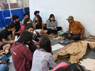 Student Engagement with Craft Cluster - Kolhapuri Chappal