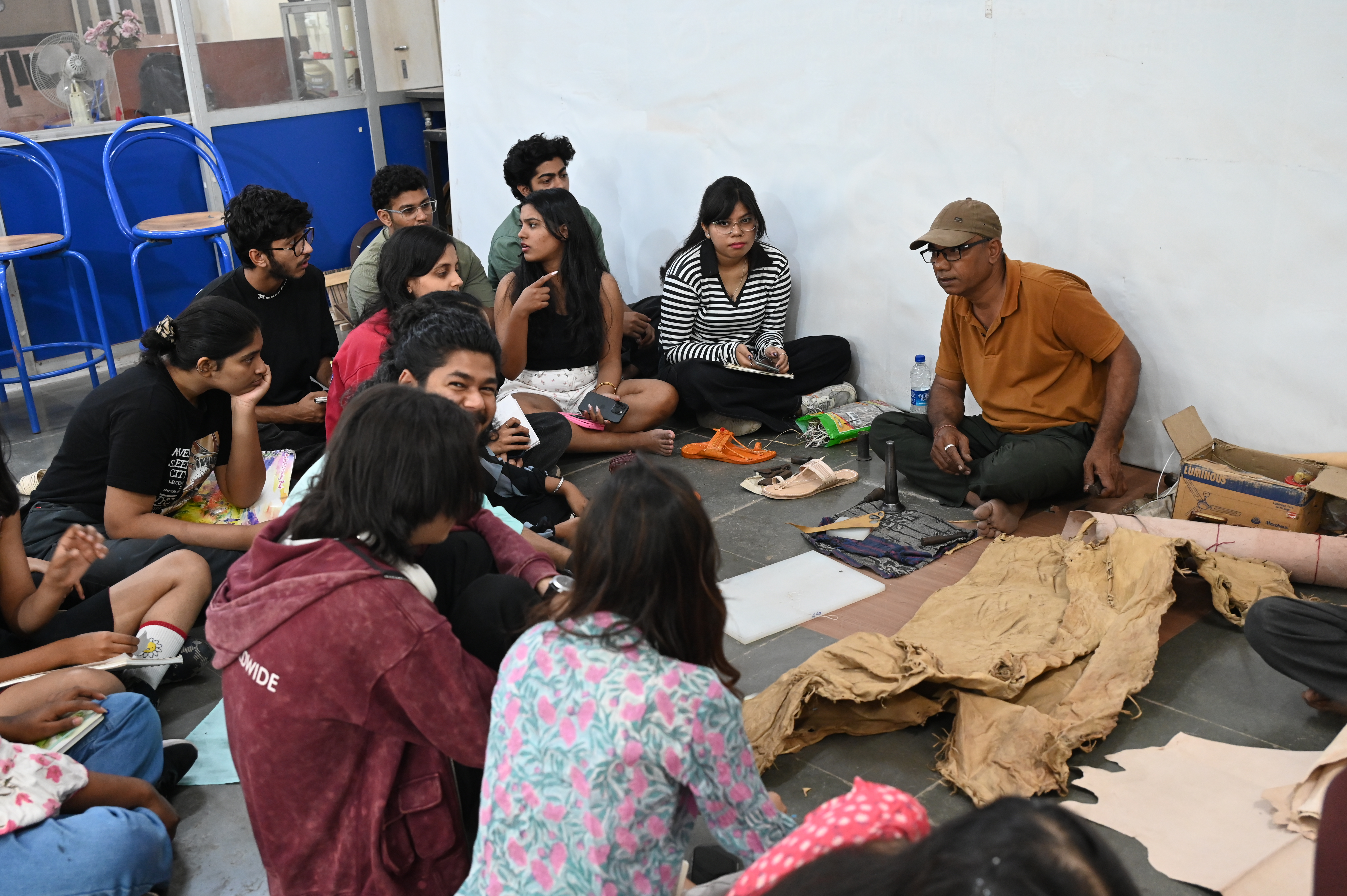 Student Engagement with Craft Cluster - Kolhapuri Chappal