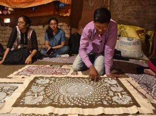 Student Engagement with Craft Cluster - Warli Painting