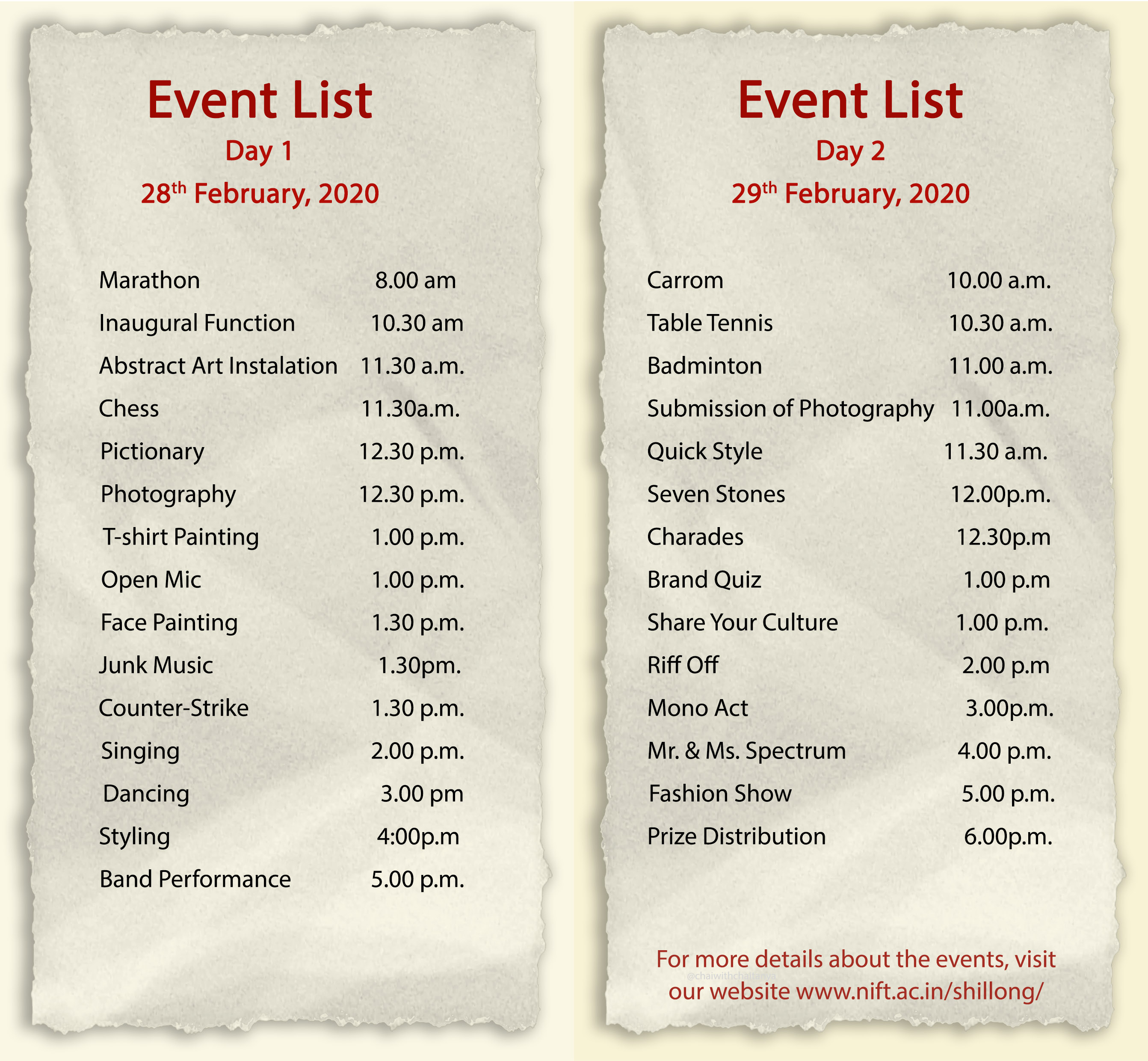 Event List01