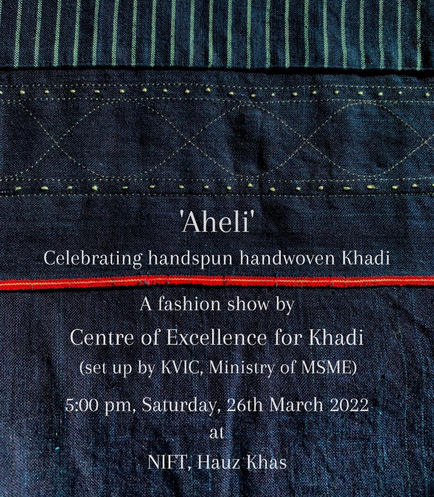 Aheli - Celebrating Khadi a Fashion Show by CoEK