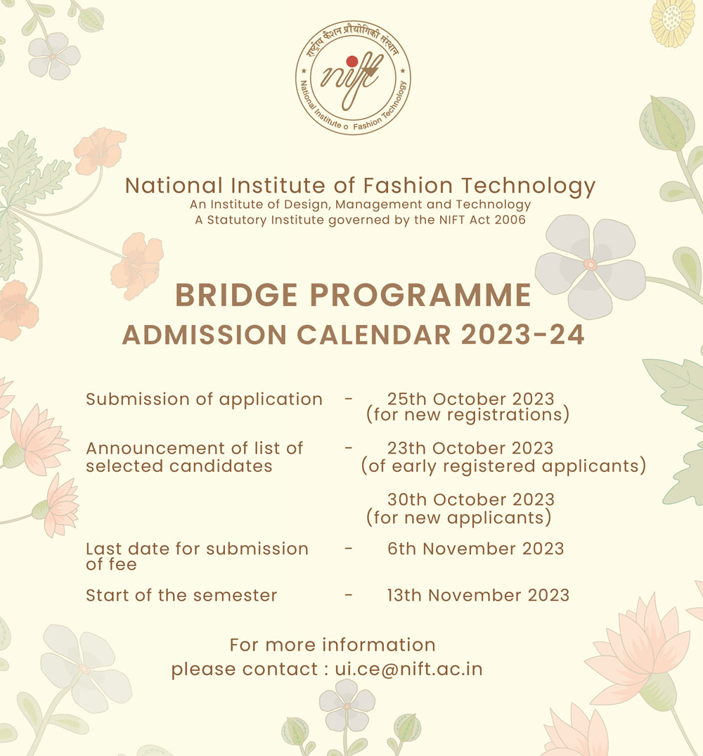  Bridge Programme Admission 2023-24