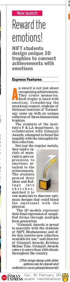 2. Gitanjali Awards together create unique 3D Trophies