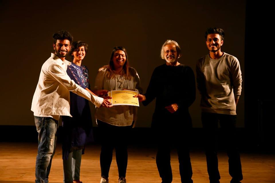 3. Eminent Director, Anand Patwardhan, felicitates Students from NIFT Bhubaneswar_0